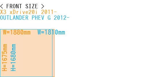 #X3 xDrive20i 2011- + OUTLANDER PHEV G 2012-